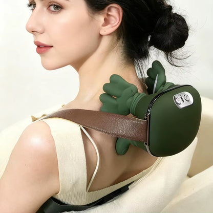 Neck Shoulder Massager Deep Tissue Shiatsu Back Cervical Massage Machine Bionic Heated Fatigue Relief Relax Muscle Health Care